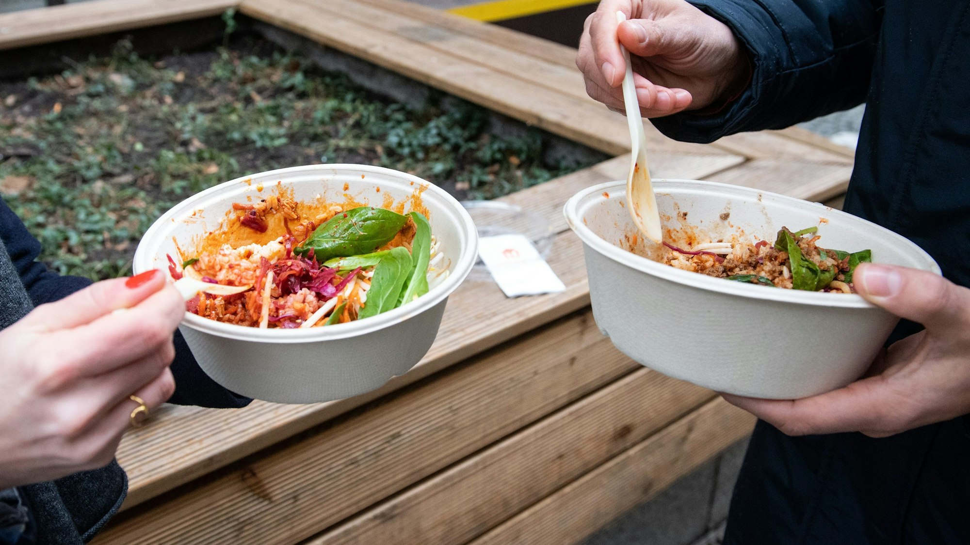 Mehrweckverpackung für Essen.
