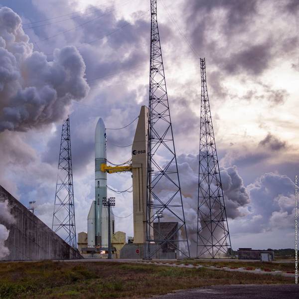 Der Langzeit-Heißlauftest der europäischen Trägerrakete Ariane 6 am Weltraumbahnhof Kourou in Französisch-Guayana ist erfolgreich verlaufen.