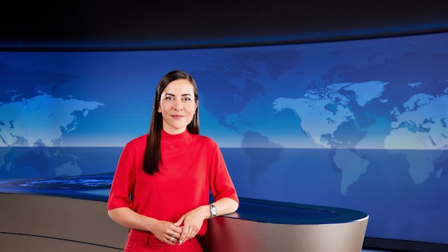 Aline Abboud, Moderatorin der „Tagesthemen“, ist ein Fehler bei der Nahost-Berichterstattung unterlaufen (Archivbild).