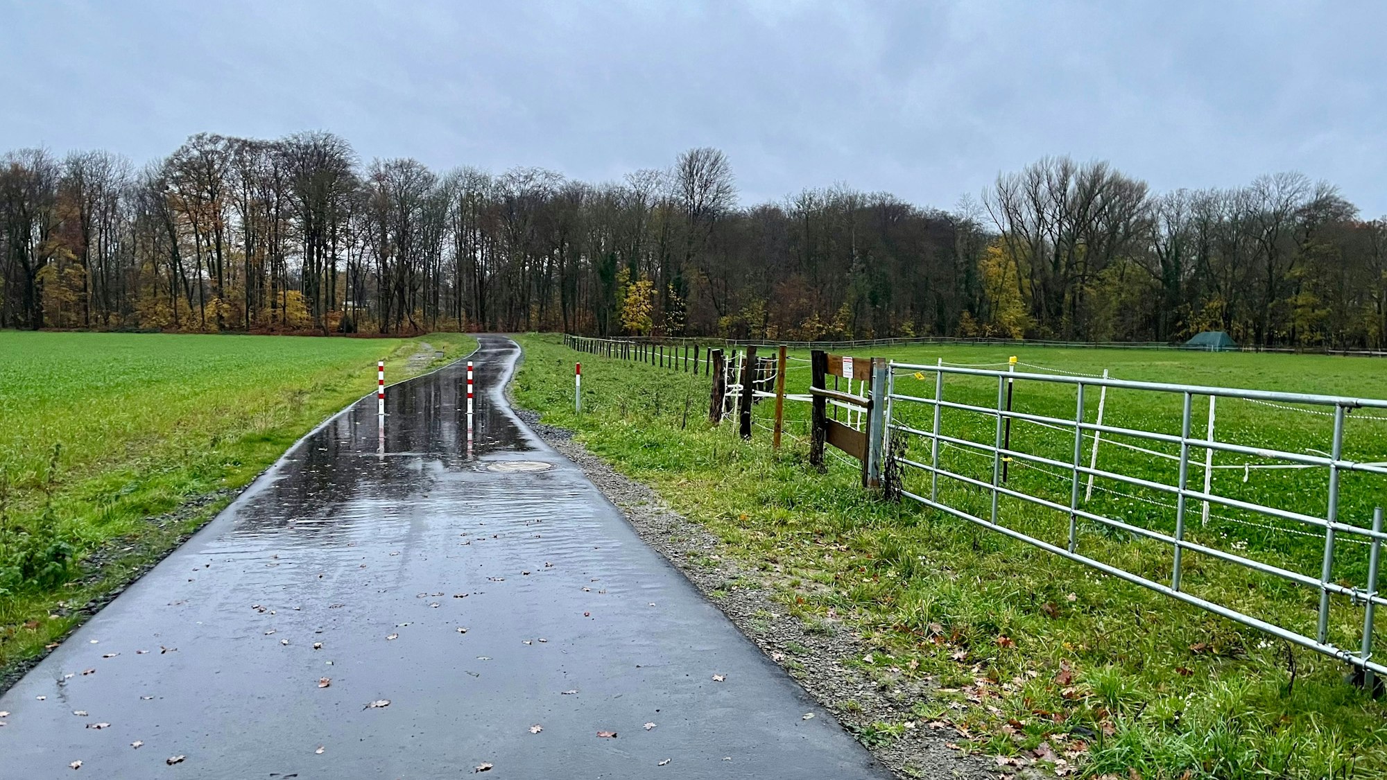 Radweg Schlebusch entlang der Dhünn und Dhünndeich