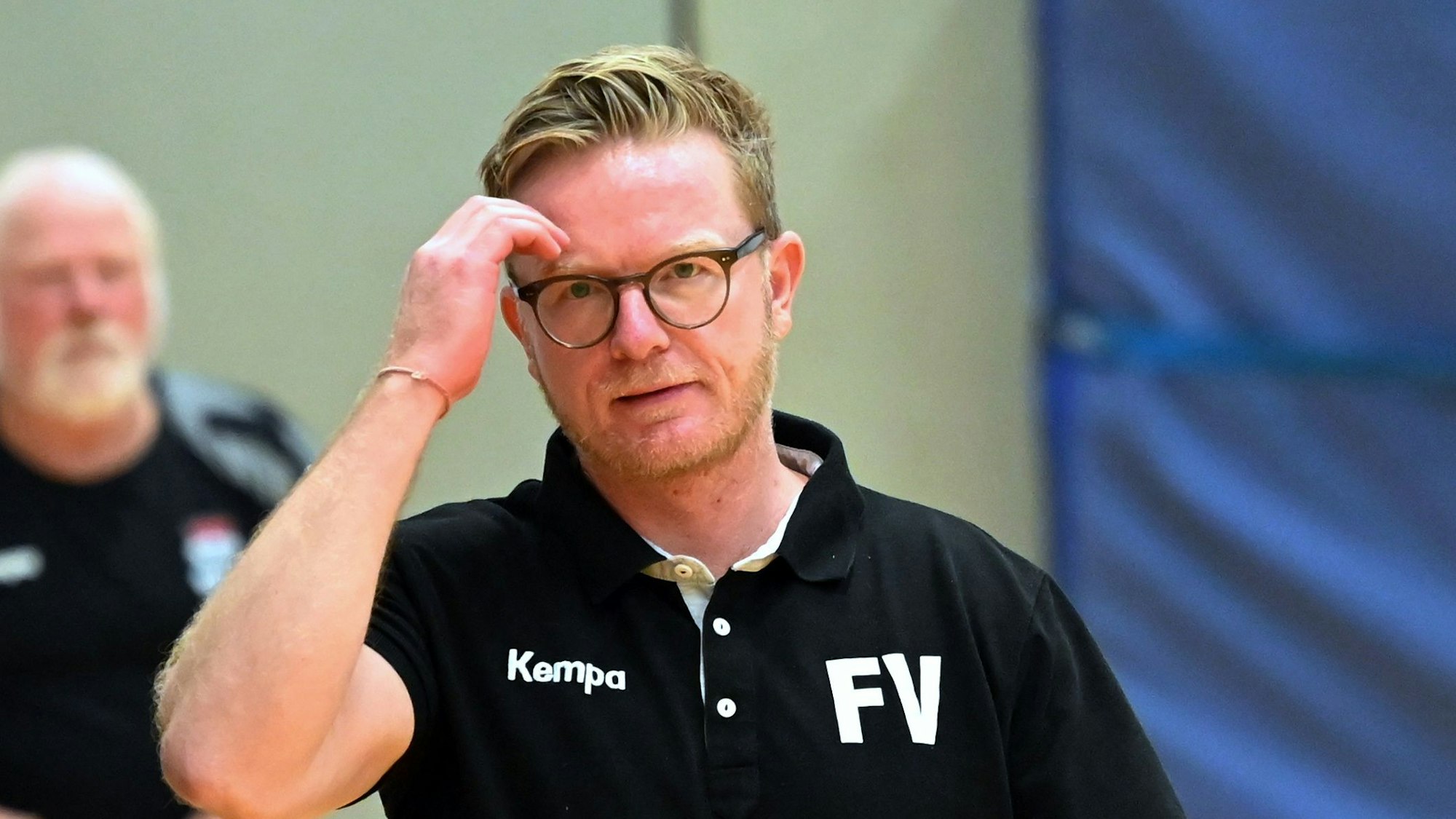 02.09.2023, Handball-Tus Opladen-Dansenberg
TR: Fabrice Voigt (Opladen)
Foto: Uli Herhaus