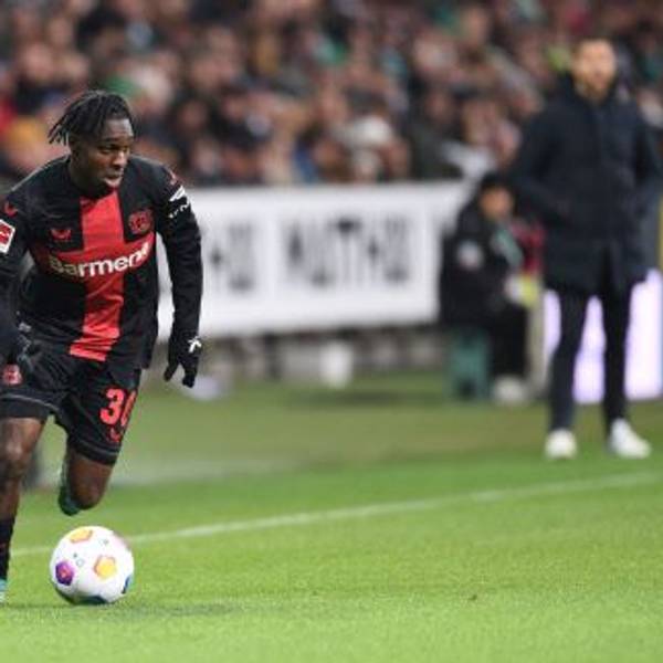 Jeremie Frimpong beim Spiel in Bremen