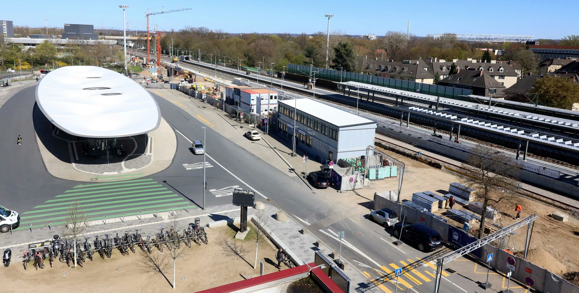 Luftbild Bahnhof Wiesdorf