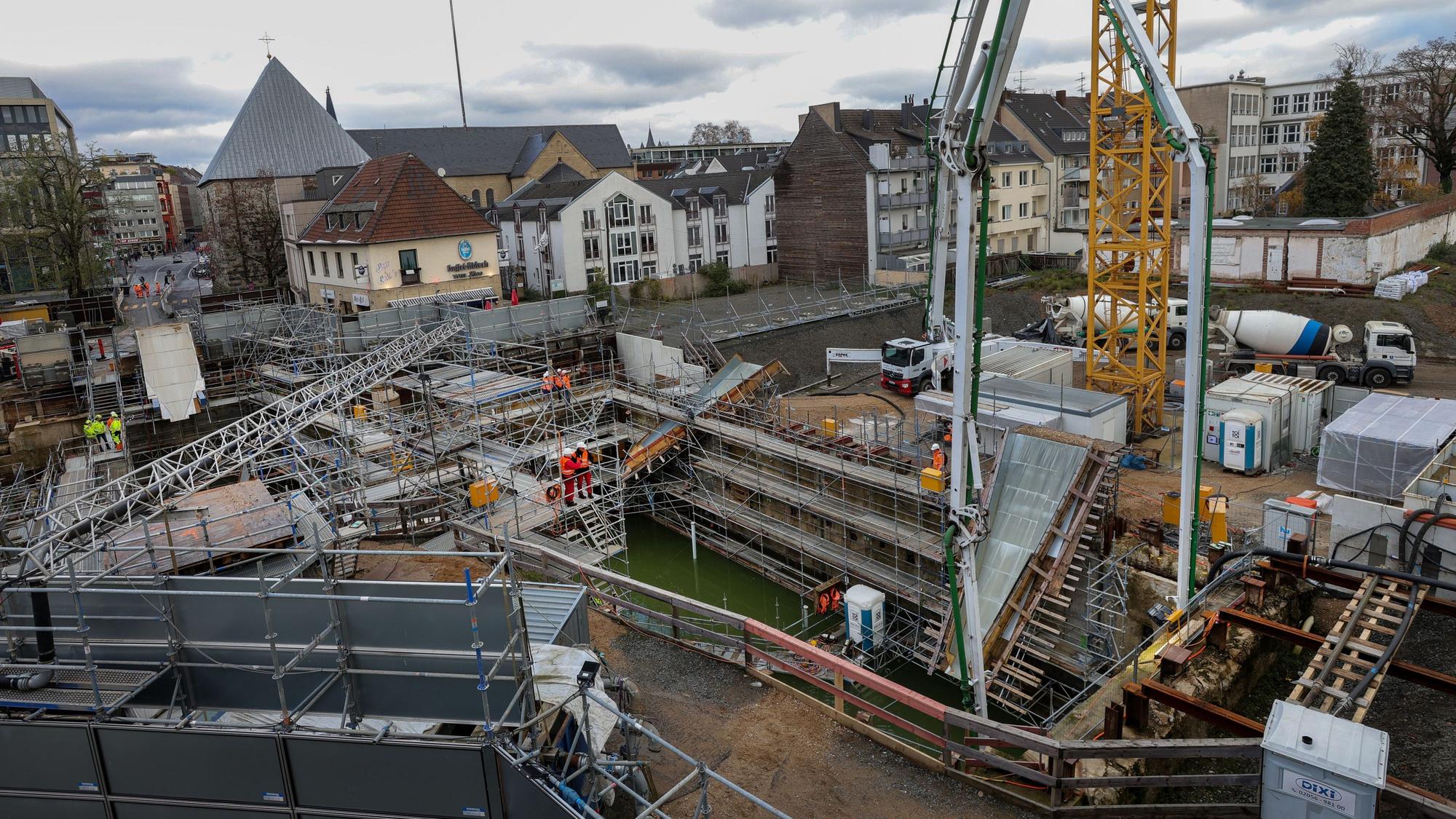 Die Großbaustelle am Waidmarkt wird noch mindestens acht Jahre bestehen bleiben.