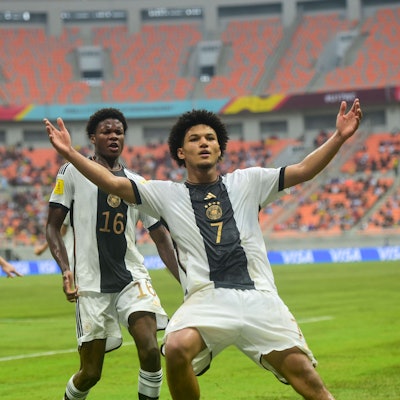 Paris Brunner überragte beim deutschen Sieg über Argentinien im Halbfinale der U17-Weltmeisterschaft.