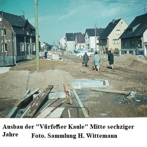 Ausbau Vürfelser Kaule Refrath, Mitte der 1960er Jahre