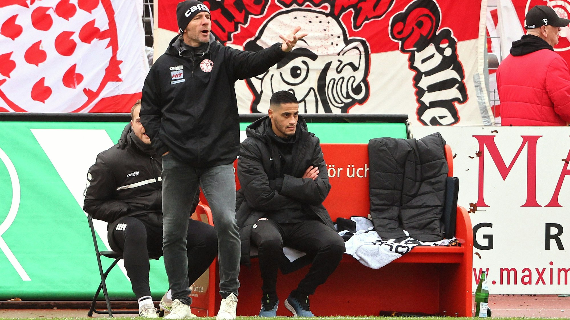 SC Fortuna Köln vs. Rödinghausen, 4.Liga,
Trainer Markus von Ahlen (Fortuna), 25.11.2023, Bild: Herbert Bucco