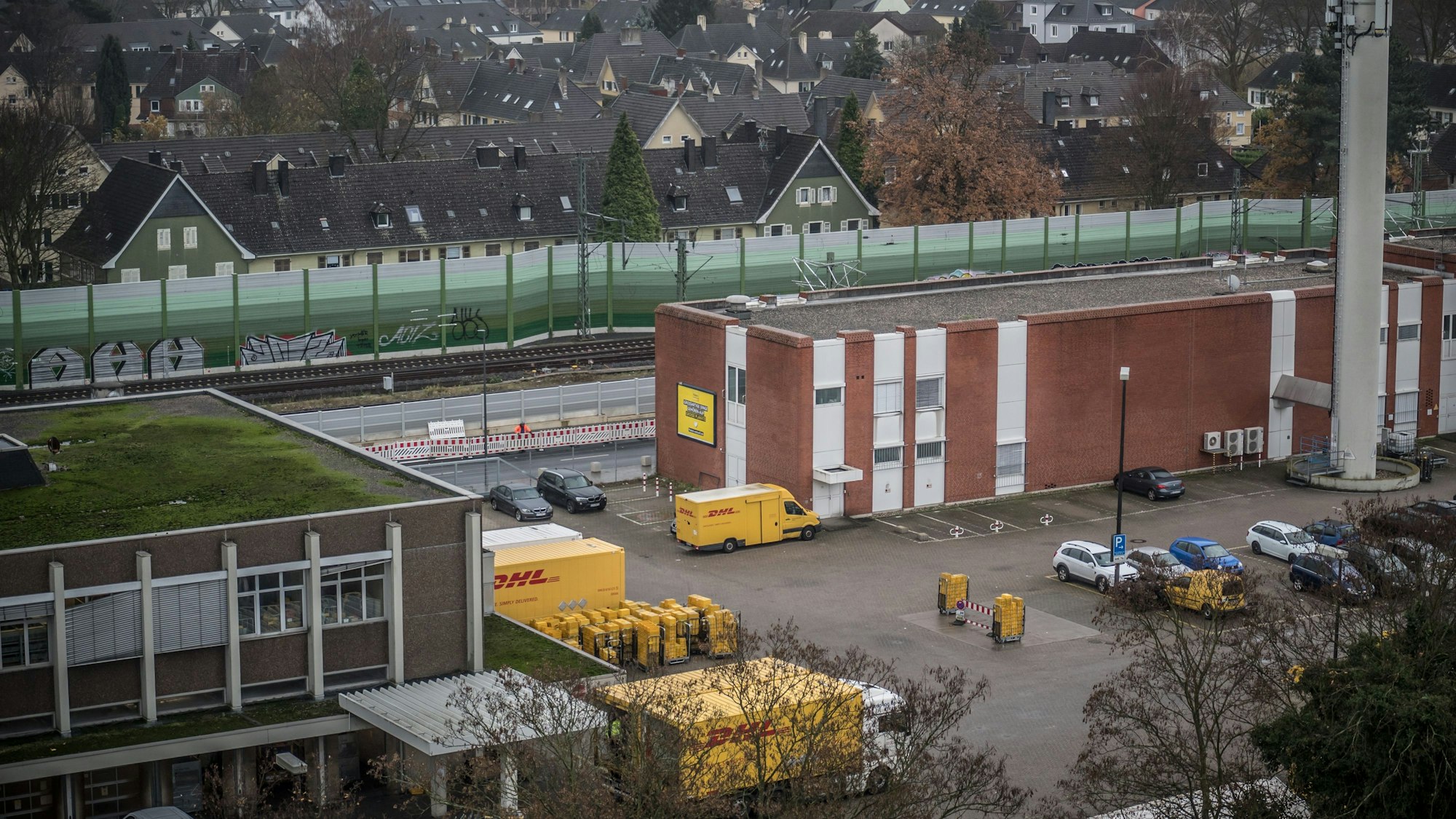 Das Postgelände an der Heinrich-von-Stephan-Straße wird mit einem Hotel und Büros bebaut.