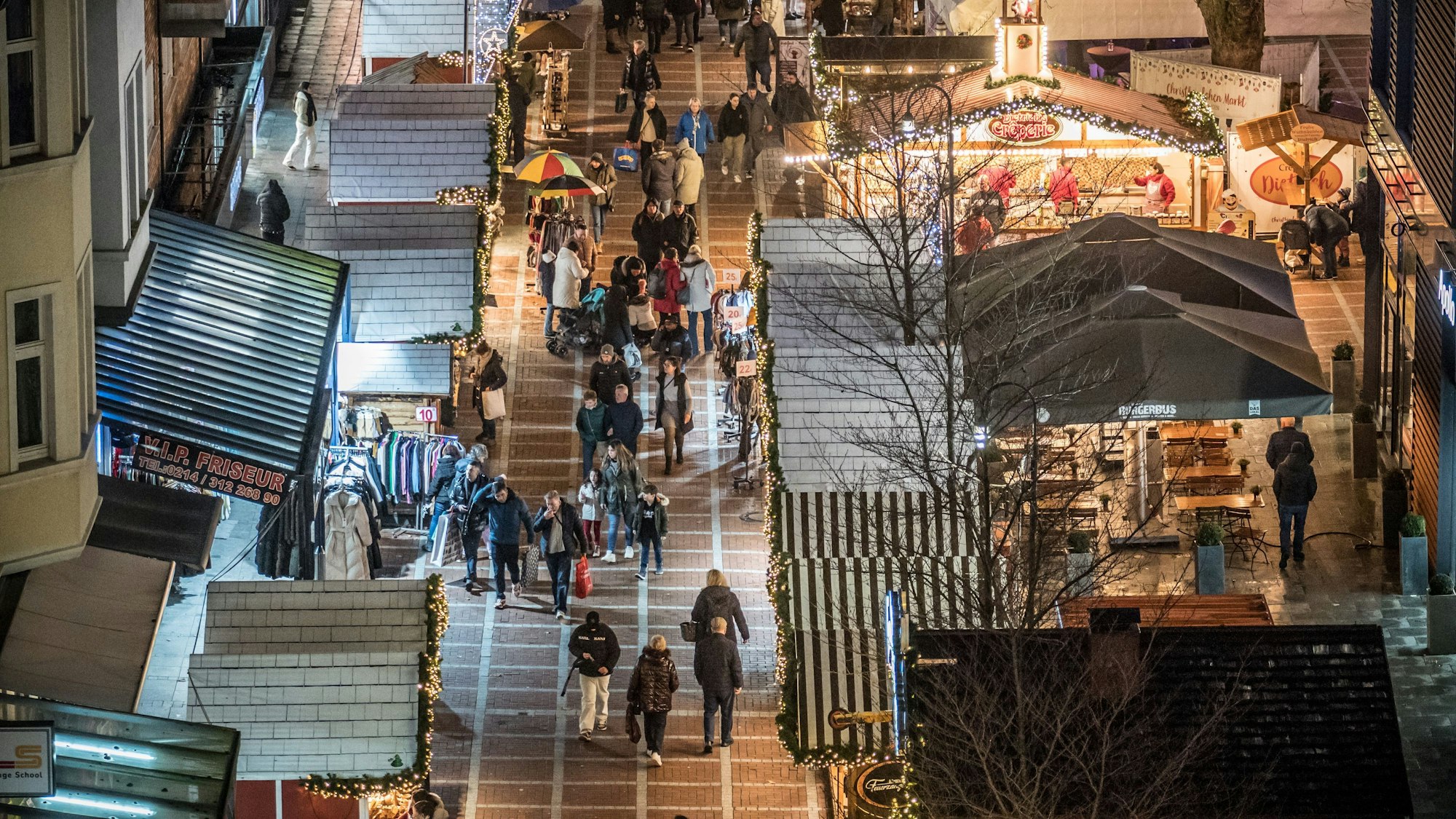 Der Weihnachtsmarkt in Leverkusen-Wiesdorf
