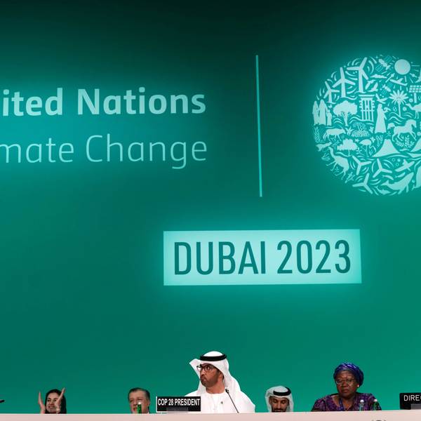Sultan al-Dschaber Vorsitzender der UN-Klimakonferenz, nimmt an der Eröffnungssitzung teil.