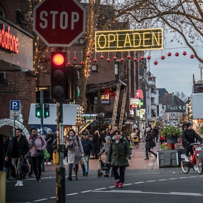 Eingangssituation am Weihnachtsmarkt Opladen