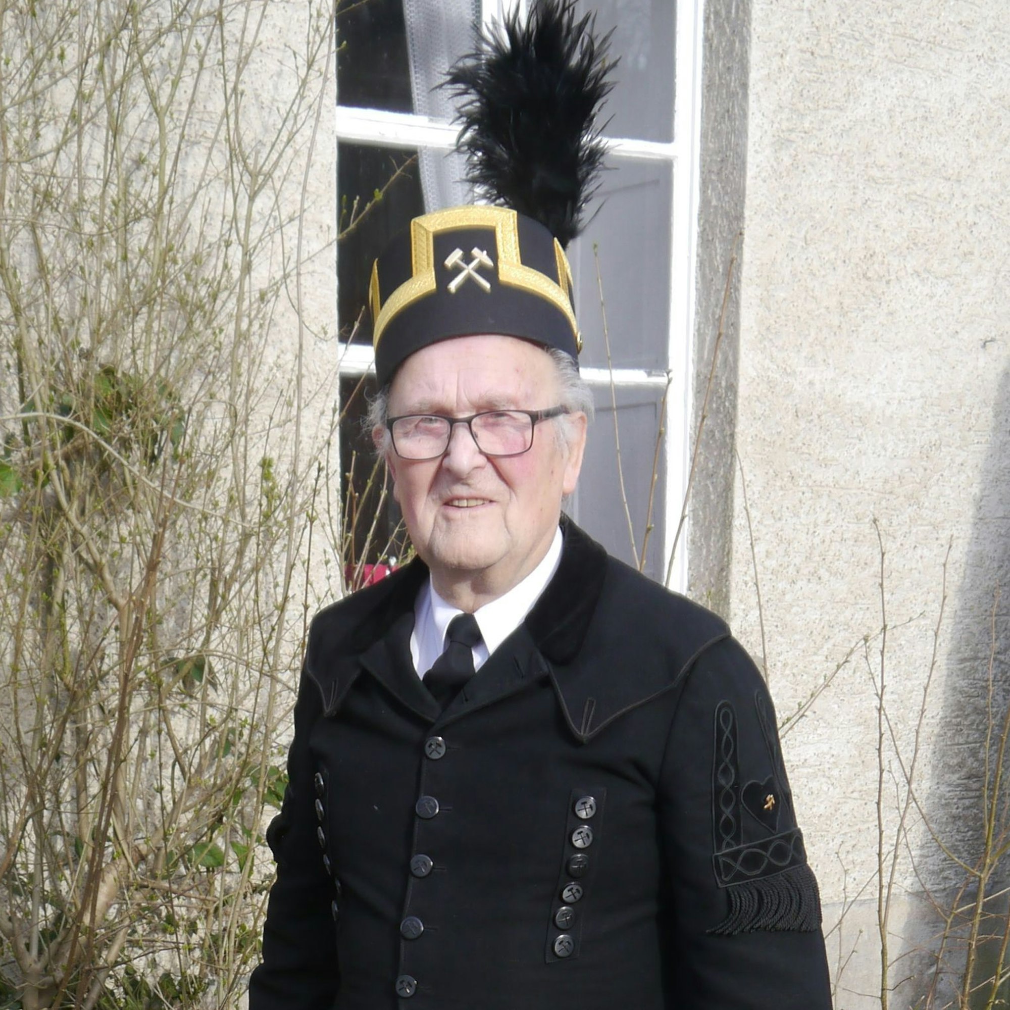 Wolfgang Taudt im „Bergmannskittel“.