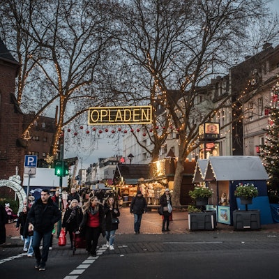 Eingangssituation am Weihnachtsmarkt Opladen. Foto: Ralf Krieger