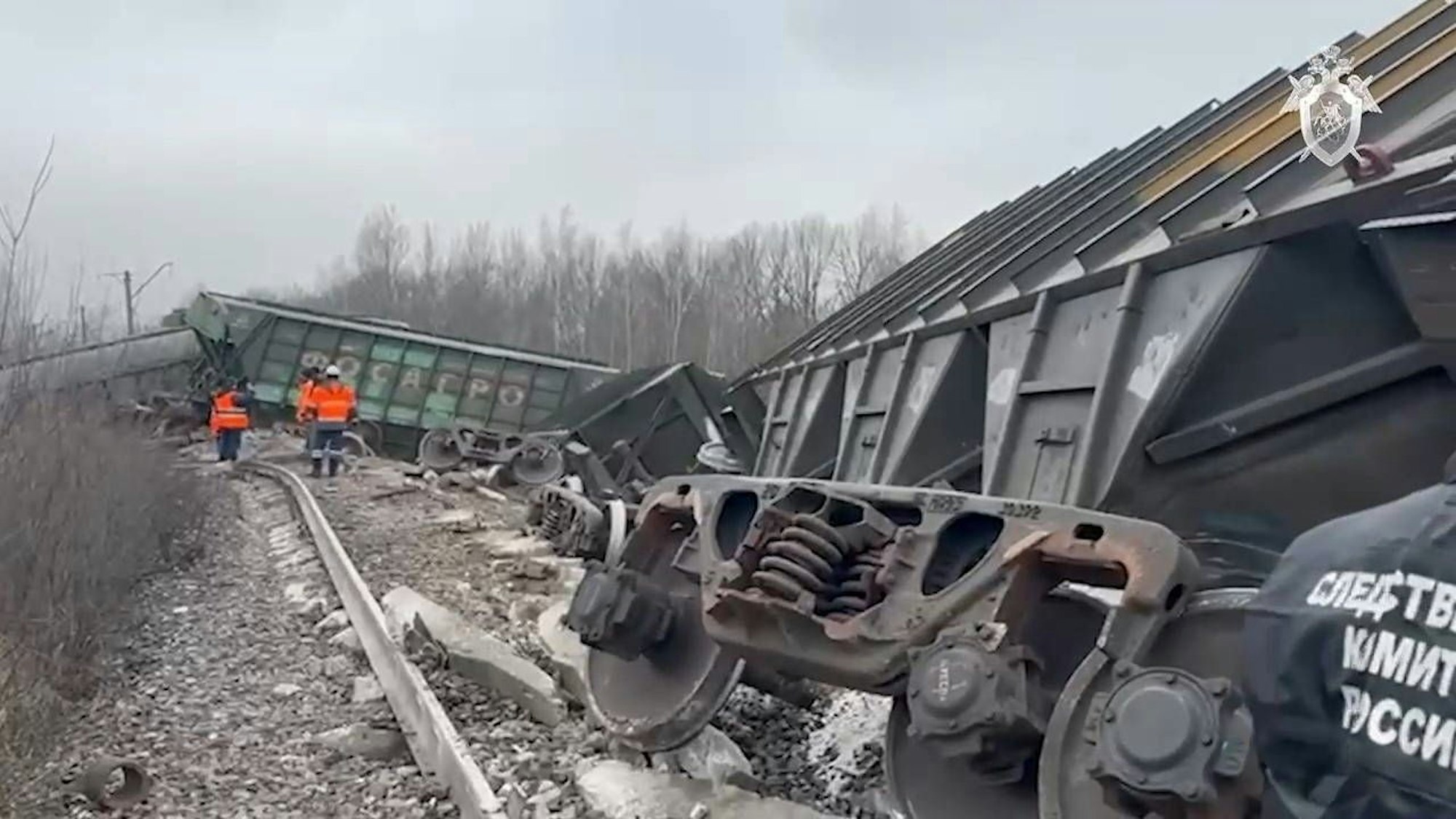 Bereits am 11. September entgleiste ein Güterzug in Region Rjasan. Russische Behörden haben nun einen Mann festgenommen, der für den Anschlag auf den Zug verantwortlich sein soll. (Archivbild)
