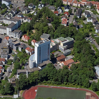 Gummersbach, Innenstadt mit Kreishaus