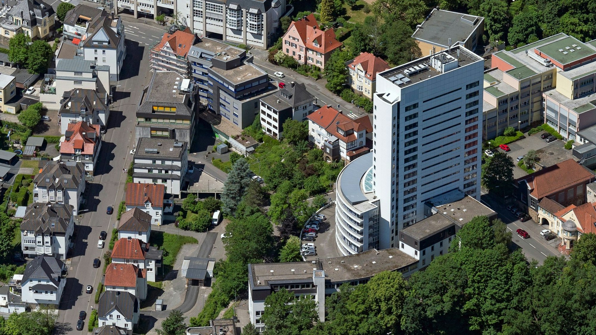 Gummersbach, Innenstadt mit Kreishaus