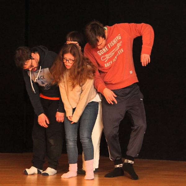 Schauspieler auf der Bühne