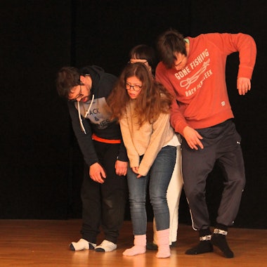 Schauspieler auf der Bühne