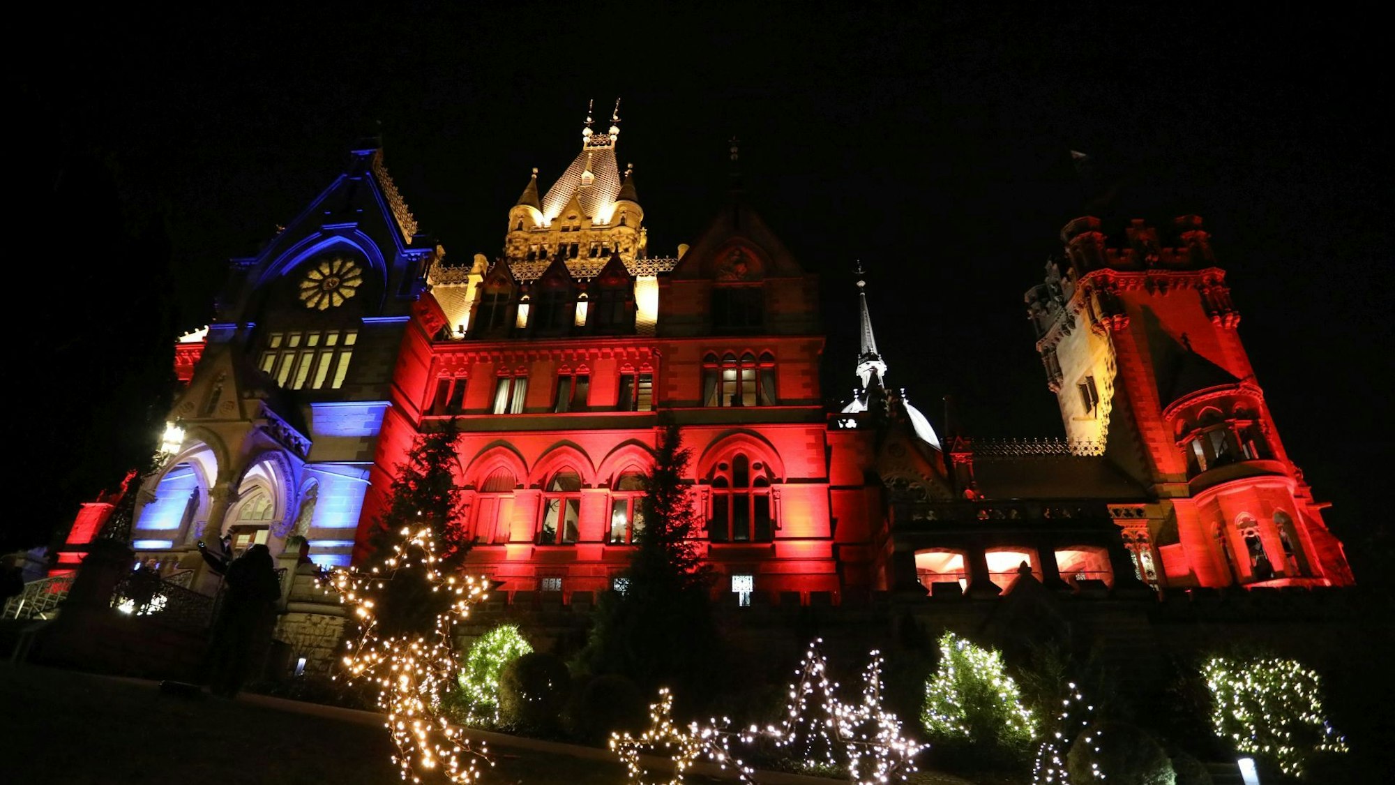 Adventszeit auf Schloss Drachenburg in Königswinter.