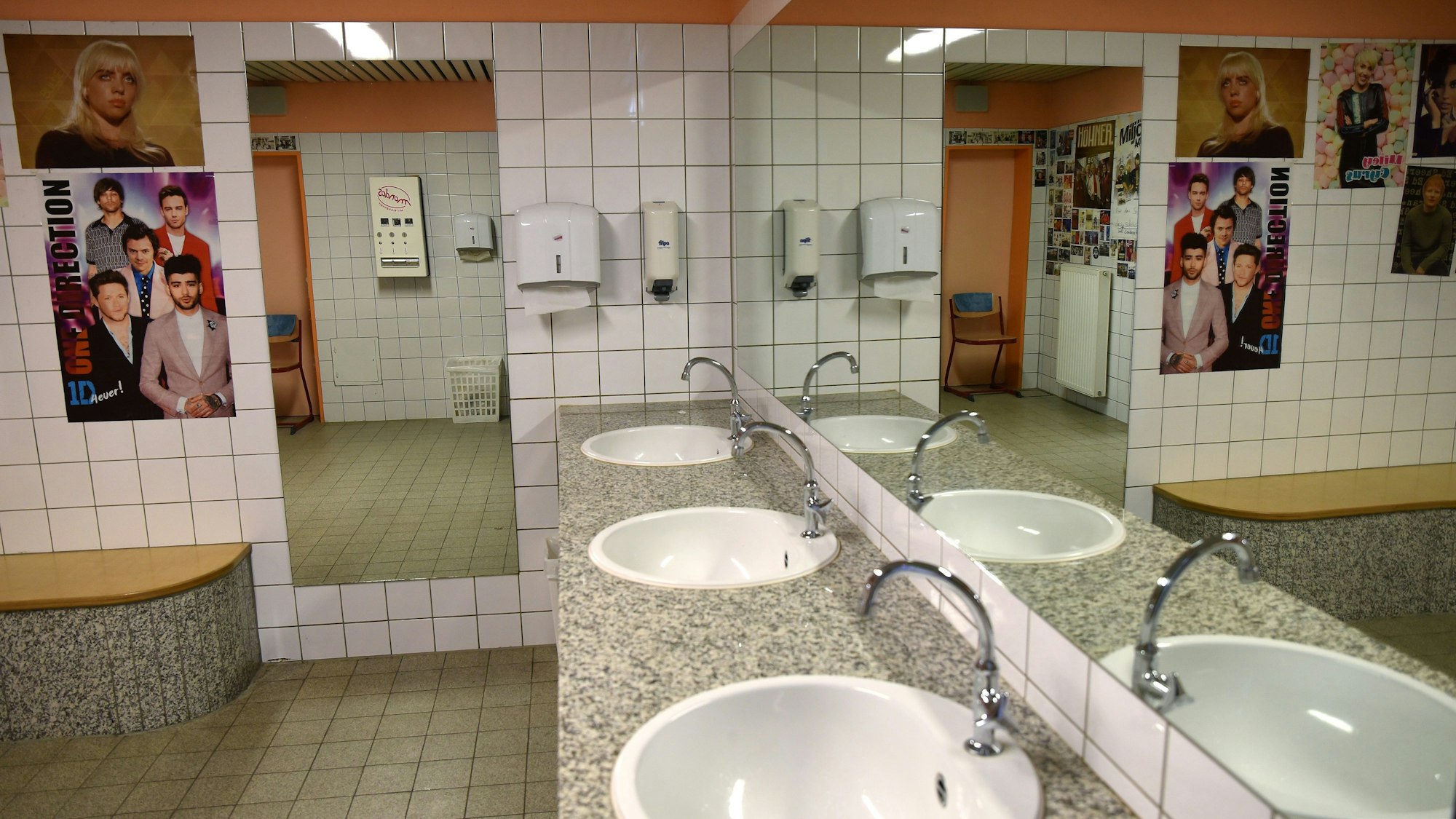 Die Schultoilette in der Gesamtschule Holweide.