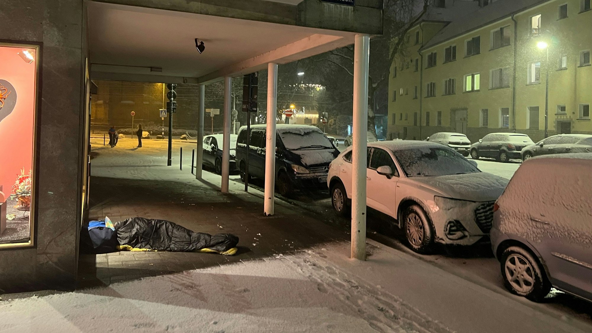 Für Obdachlose kann ein schneller Kälteeinbruch eine Gefahr darstellen.