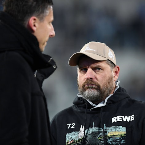 Christian Keller und Steffen Baumgart am Darmstädter Böllenfalltor, wo dem FC der erste Auswärtssieg der Saison gelang