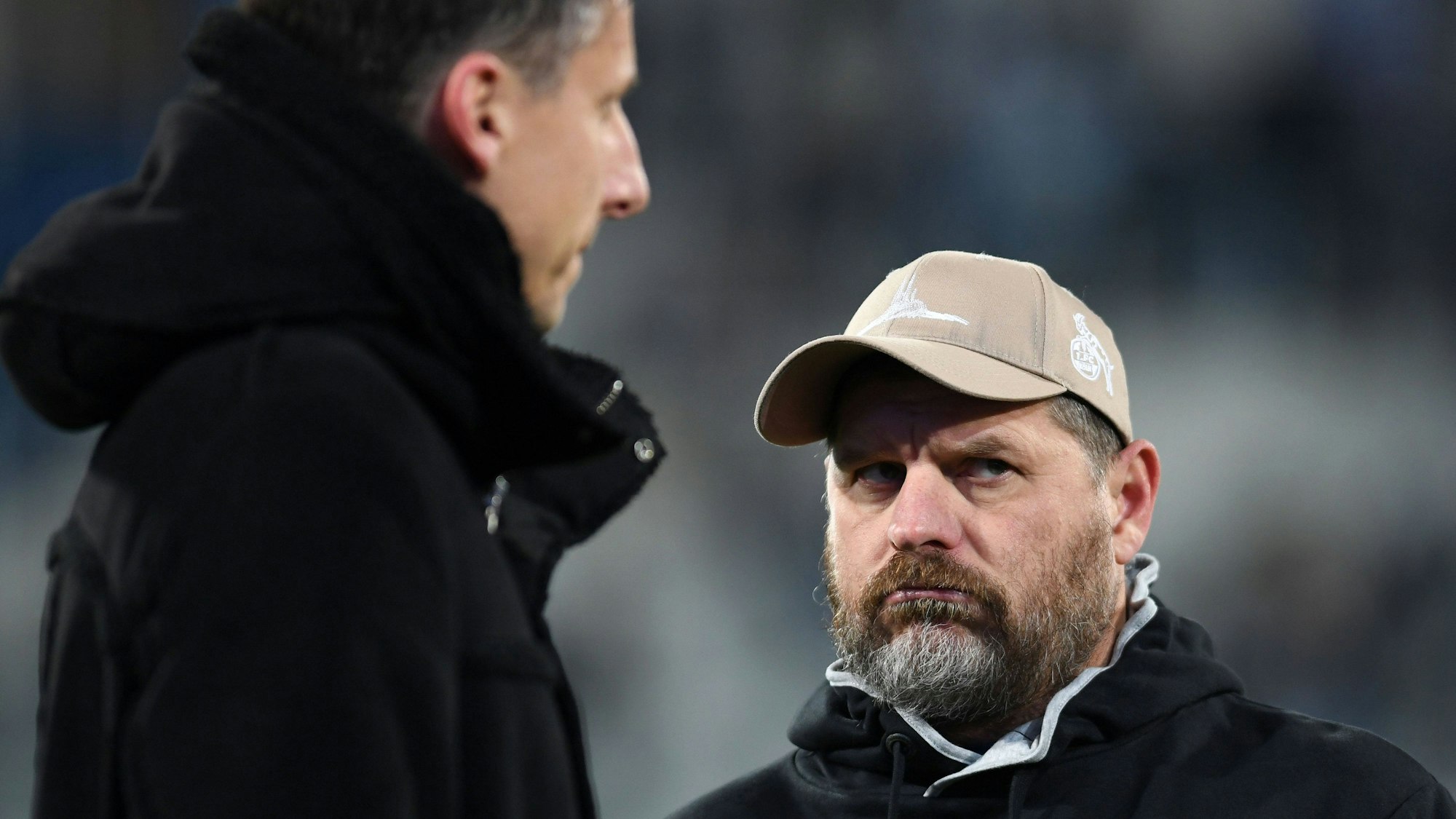 Christian Keller und Steffen Baumgart am Darmstädter Böllenfalltor, wo dem FC der erste Auswärtssieg der Saison gelang