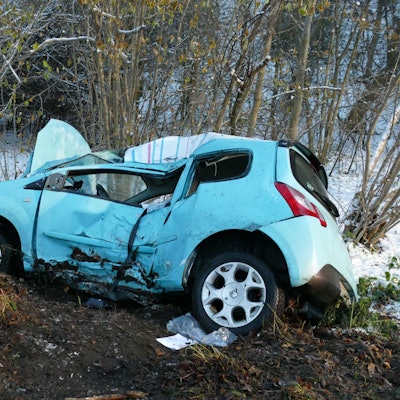 Bild eines Unfallautos