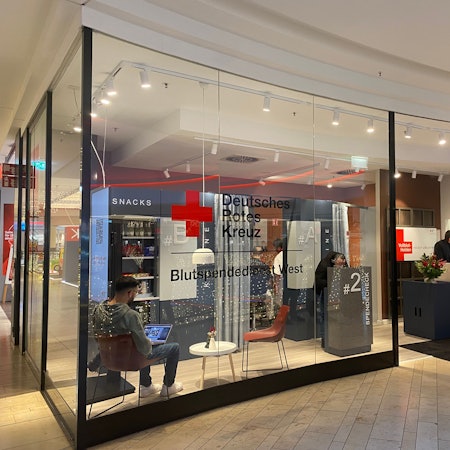 Ein Laden in der Rathaus-Galerie.