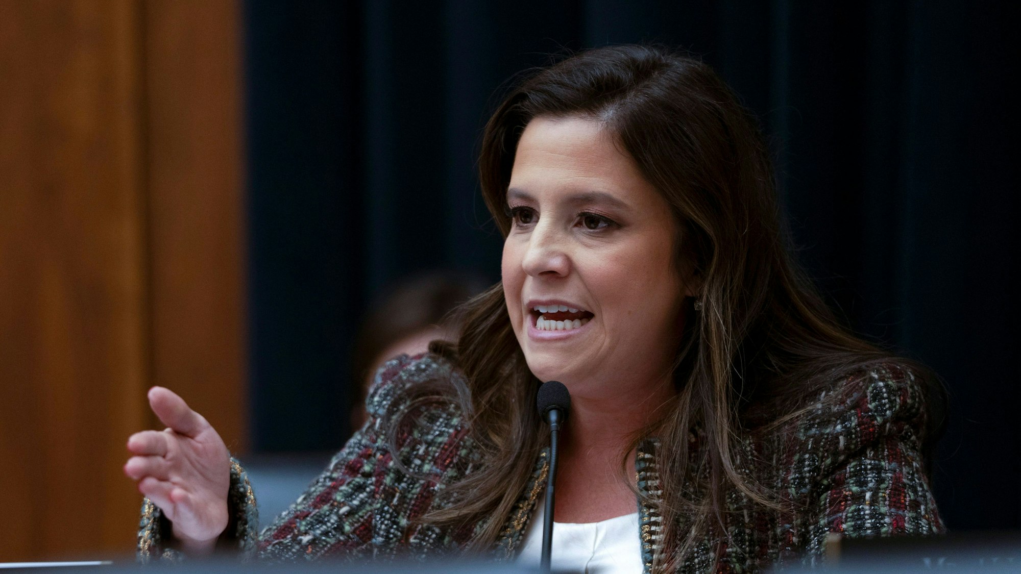 Die Abgeordnete Elise Stefanik war während der Anhörung mehrfach außer sich.