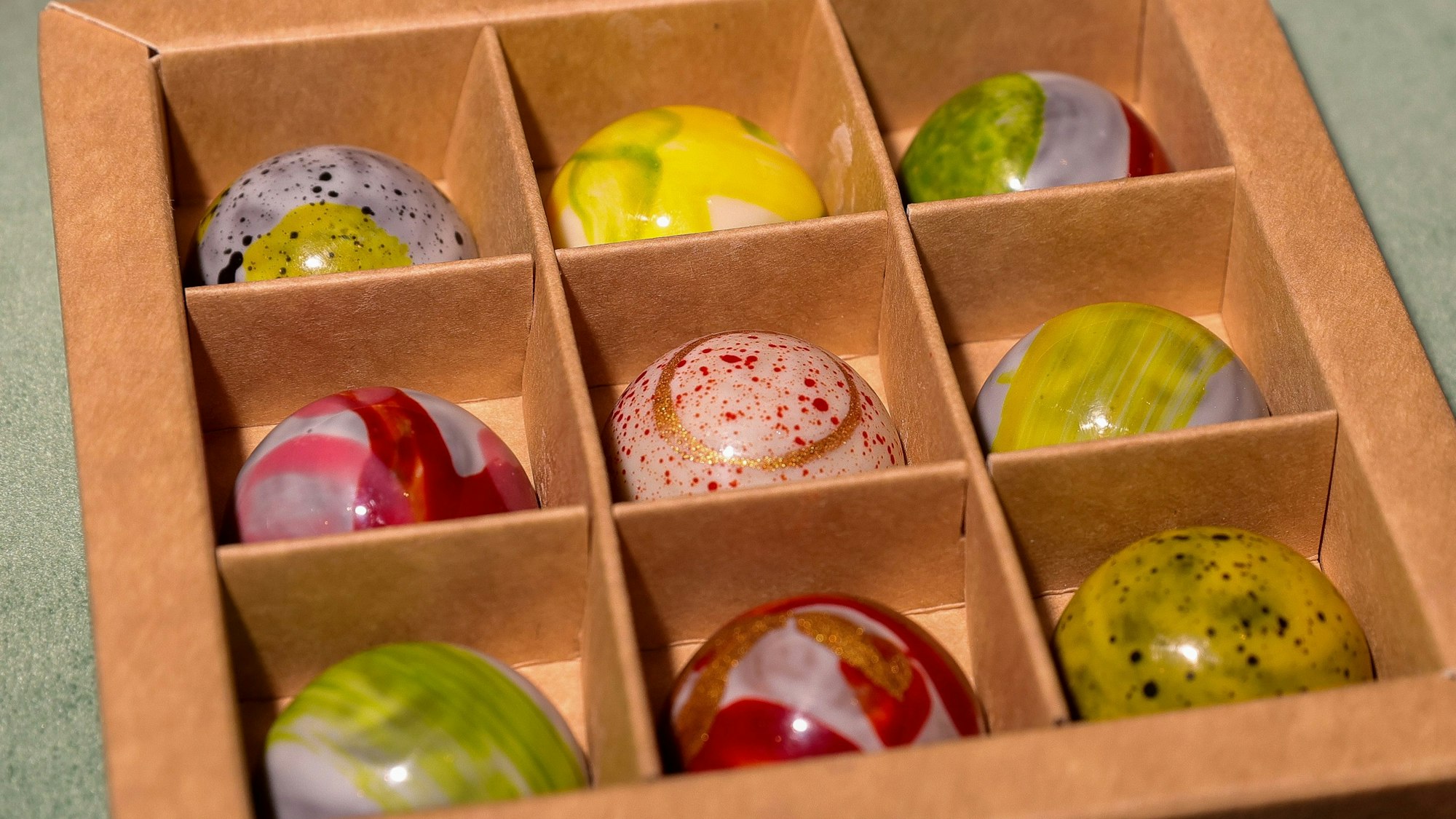 Pralinen in der Geschenkbox