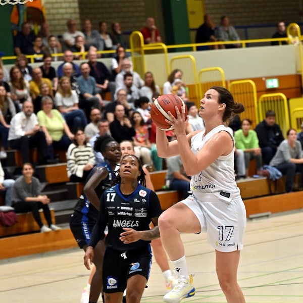 30.09.2023, Basketball-Orthomol Wings Leverkusen- Nördlingen
rechts: Luca Marre`(Leverkusen)
Foto: Uli Herhaus