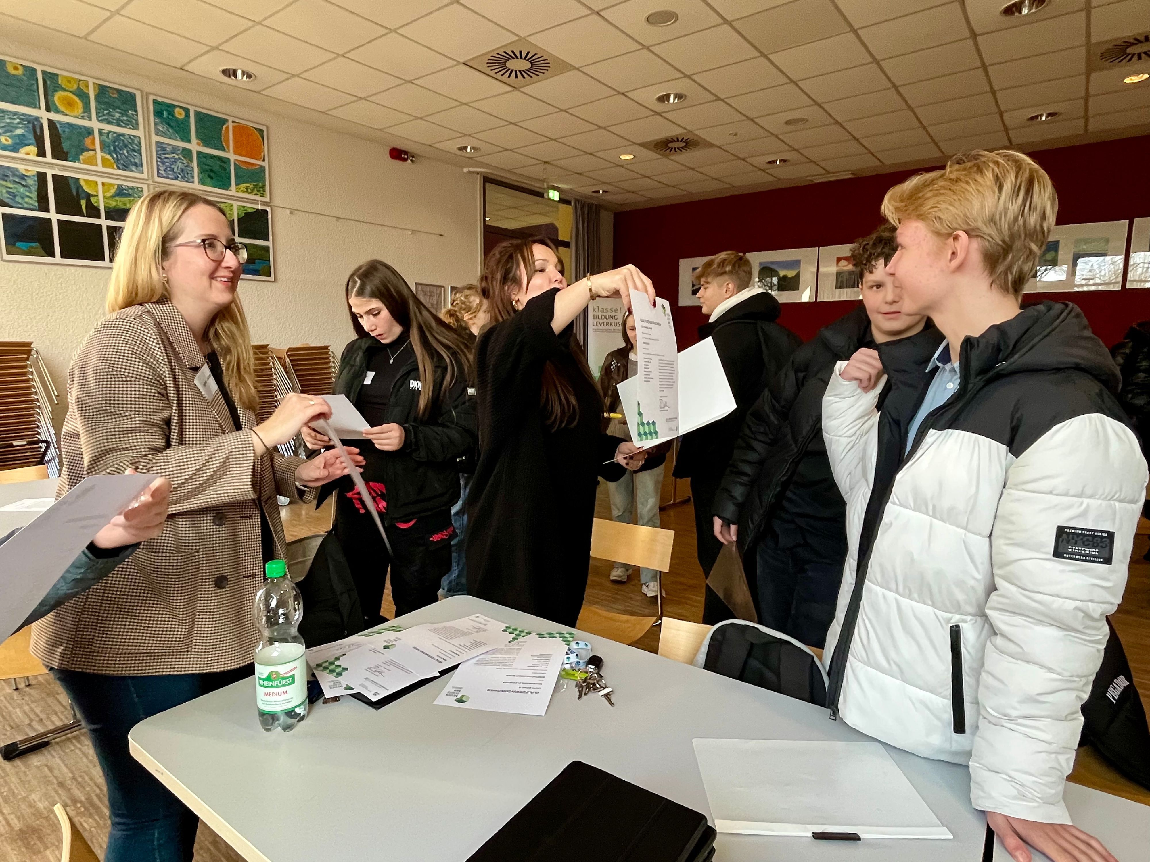 Ehrung Medienscouts Sekundarschule Leverkusen