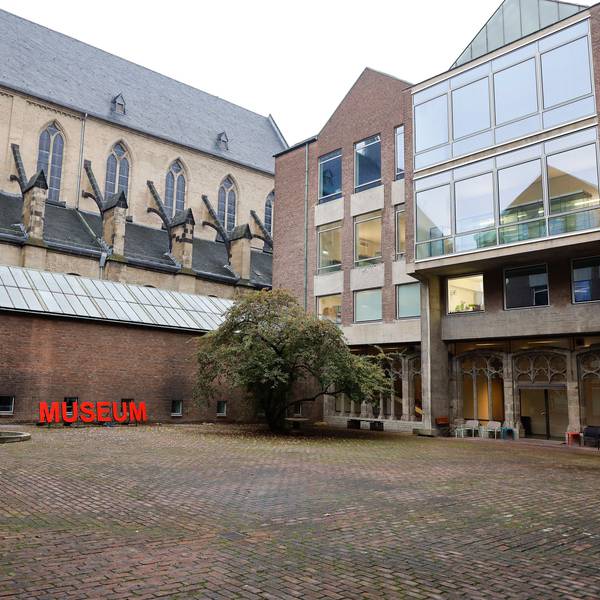 Der Innenhof des Museums für angewandte Kunst ist gesperrt.