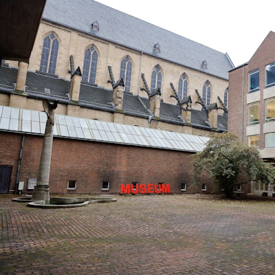 Der Innenhof des Museums für angewandte Kunst ist gesperrt.