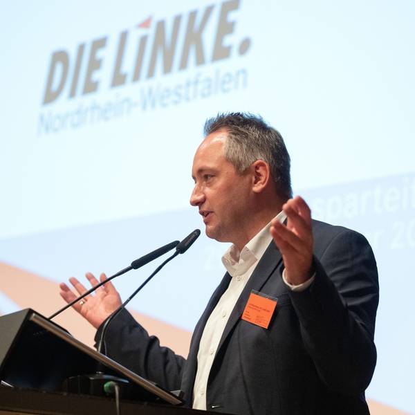 Sascha H. Wagner, Landessprecher der Linken Nordrhein-Westfalen.