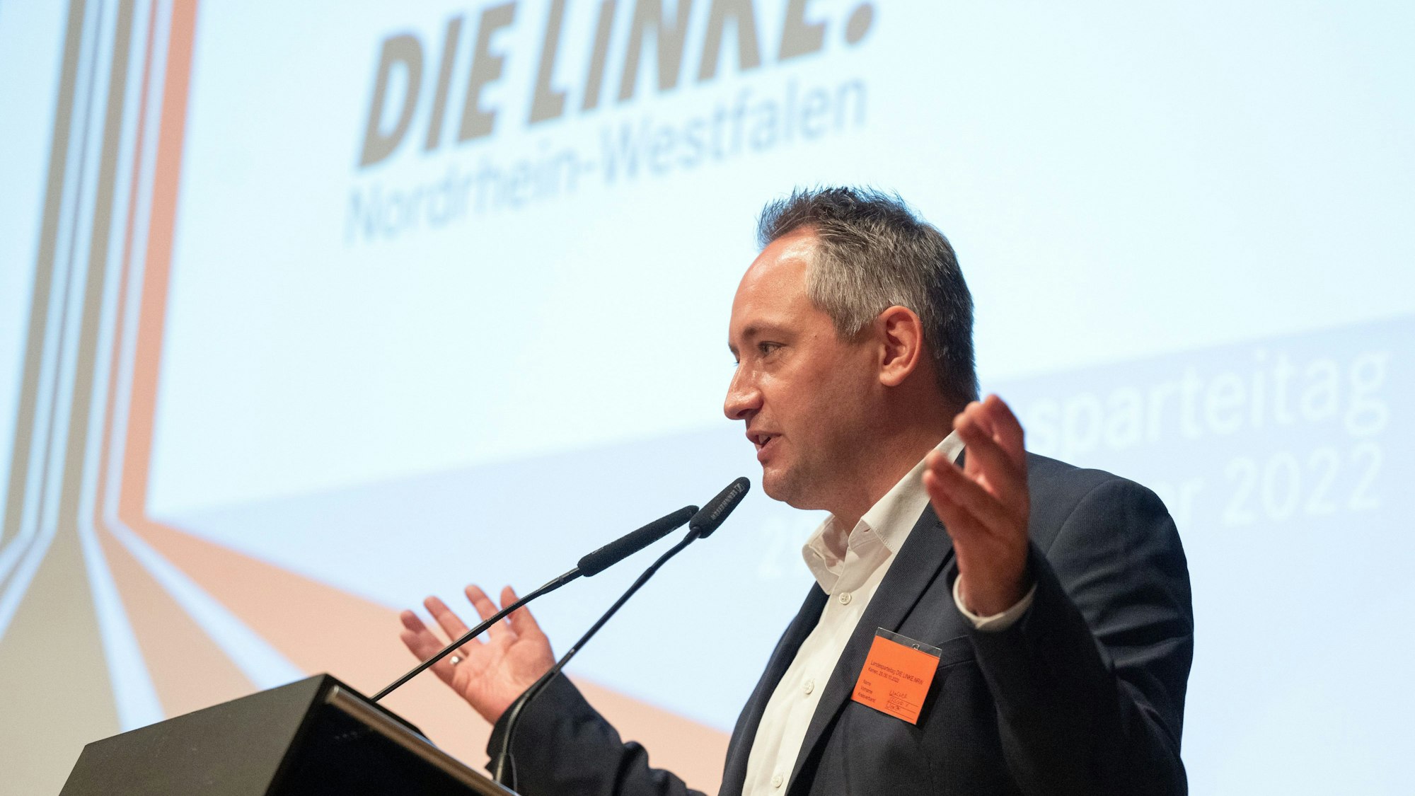 Sascha H. Wagner, Landessprecher der Linken Nordrhein-Westfalen.