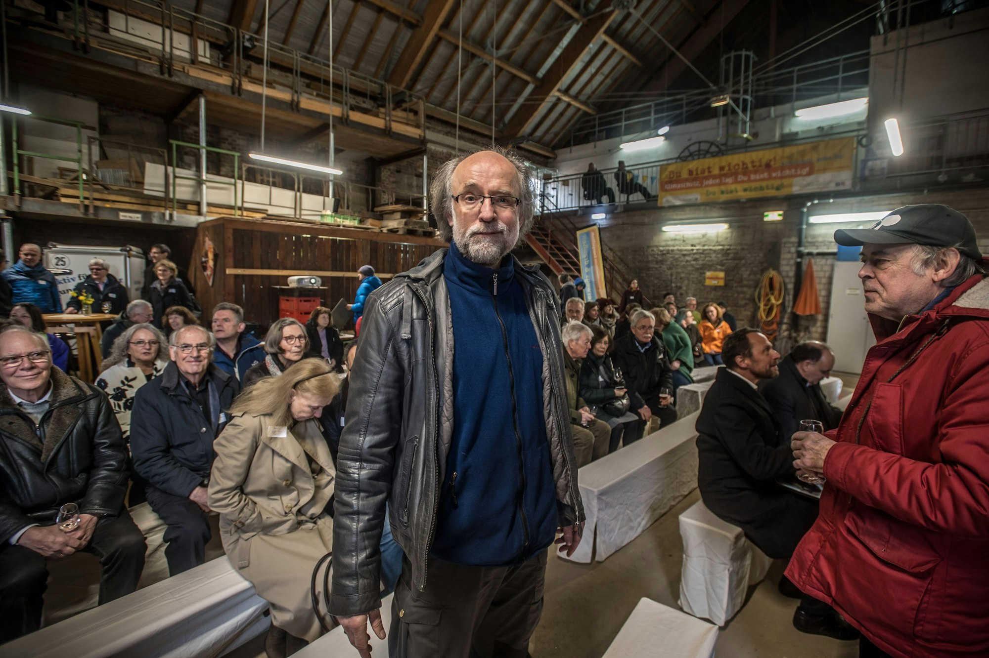 Hans-Martin Kochanek bei seiner Verabschiedung im Naturgut Ophoven im März 2023. Heute ist er der Nabu-Vorsitzende.