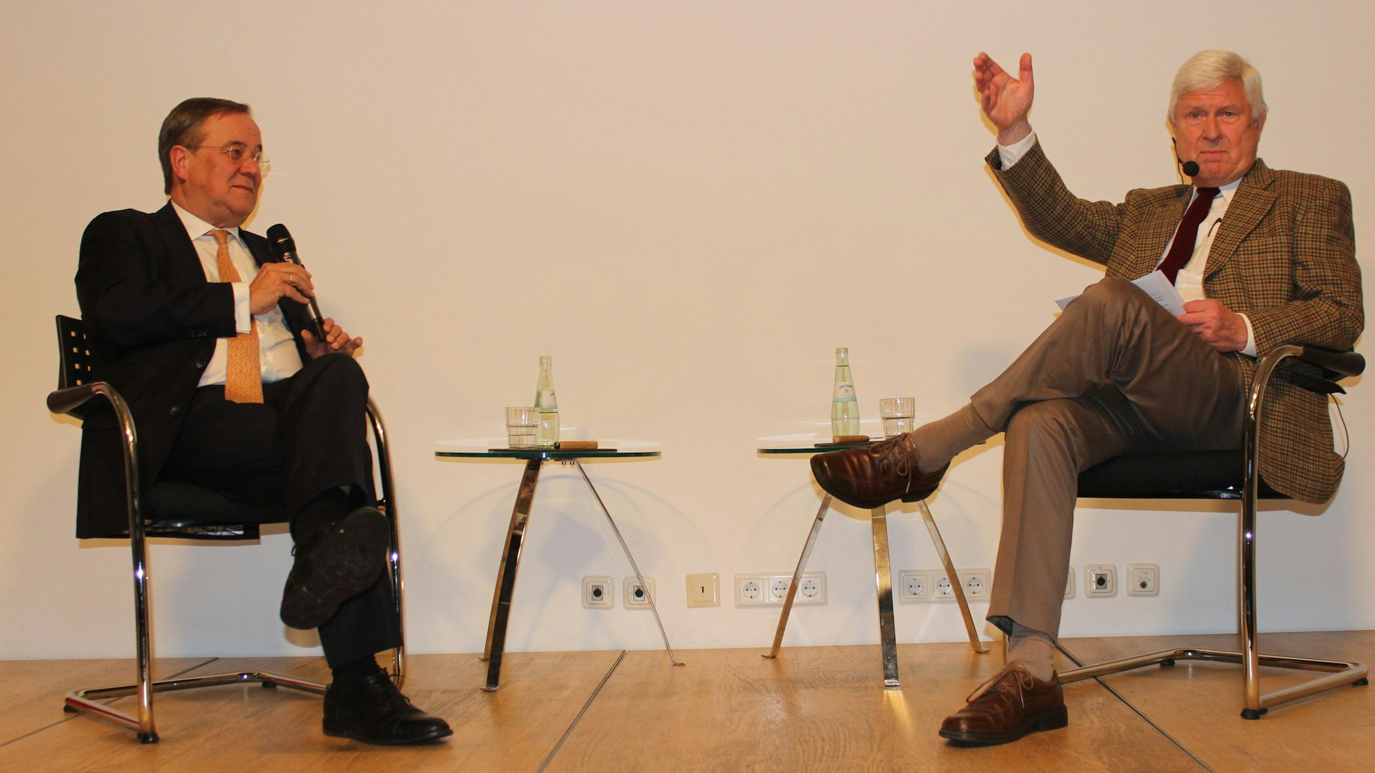 Zu sehen sind Armin Laschet (links) und Kurt Gerhardt.