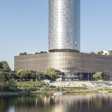 So sah ein erster Entwurf für das neue Hochhaus der DEVK am Rheinufer aus. Der Architektenwettbewerb folgt noch.