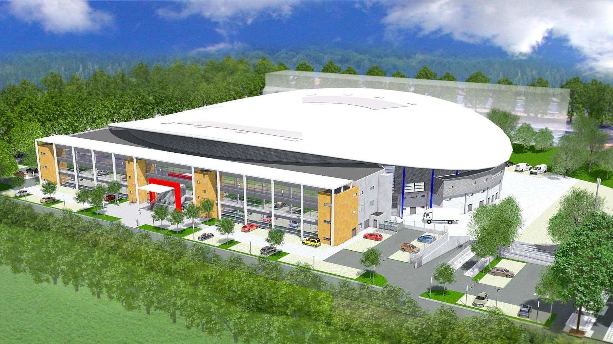 So soll das neue Kölner Radstadion mal aussehen. Die Eröffnung ist für Juli 2027 geplant.
