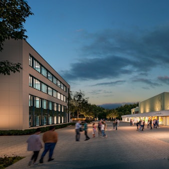 Die Skizze zeigt die Sülztalhalle Kürten nach der Sanierung