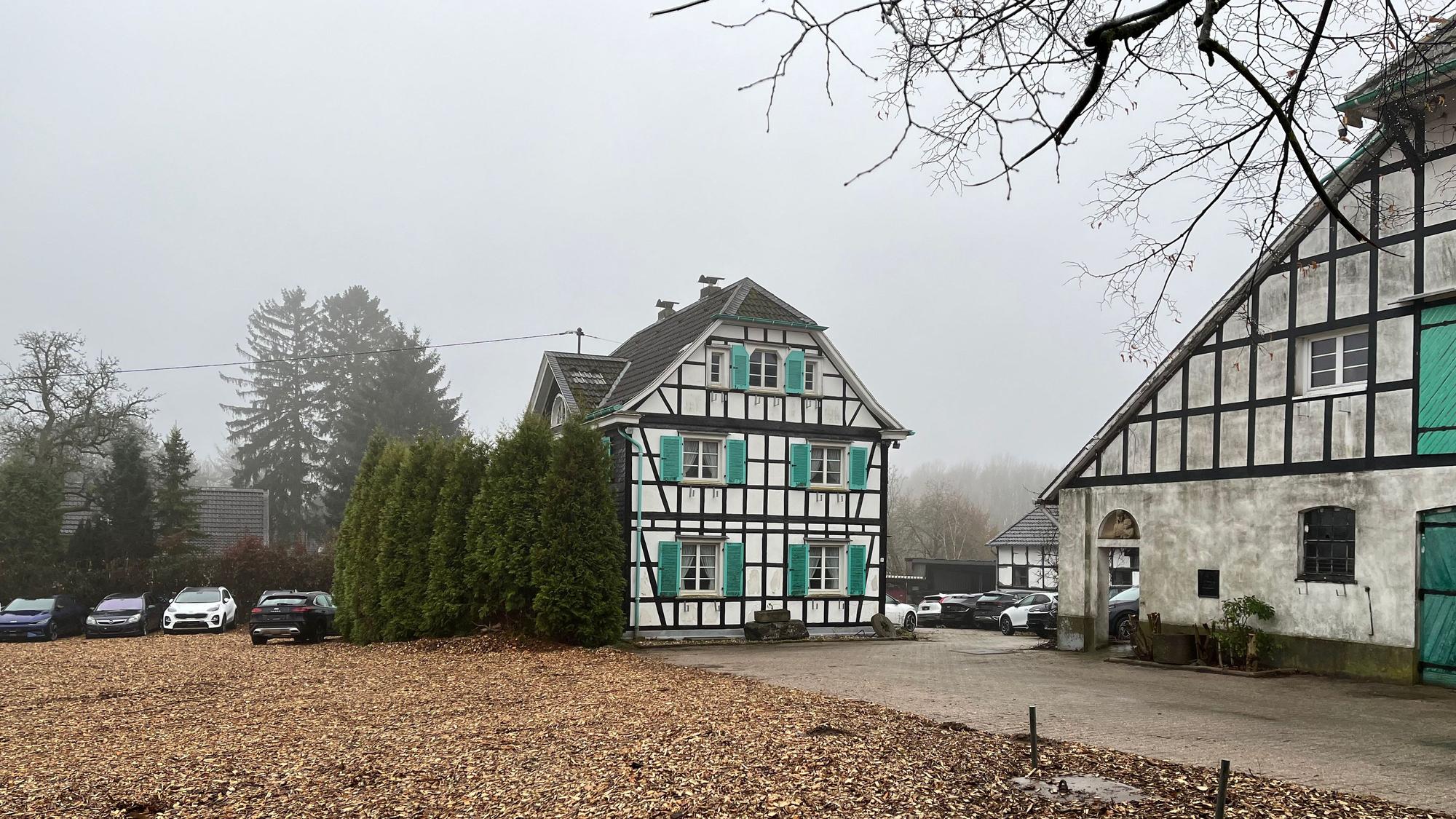 Blick auf den Gutshof Linde in Burscheid