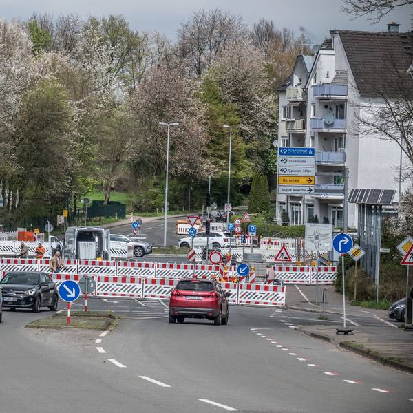 Sperrung Stauffenbergstraße, Pommernstraße. Foto: Ralf Krieger