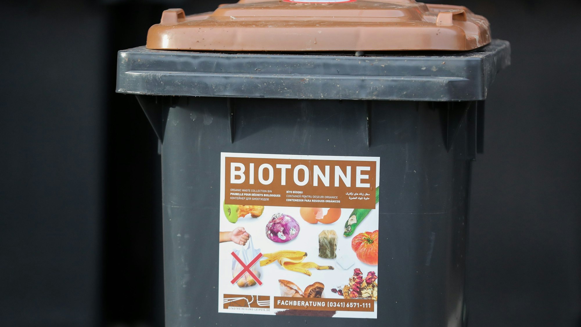 Eine Biotonne
