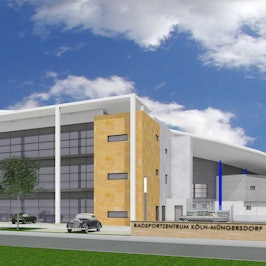 Diese Visualisierung zeigt den Blick auf die neue Multifunktionsarena.