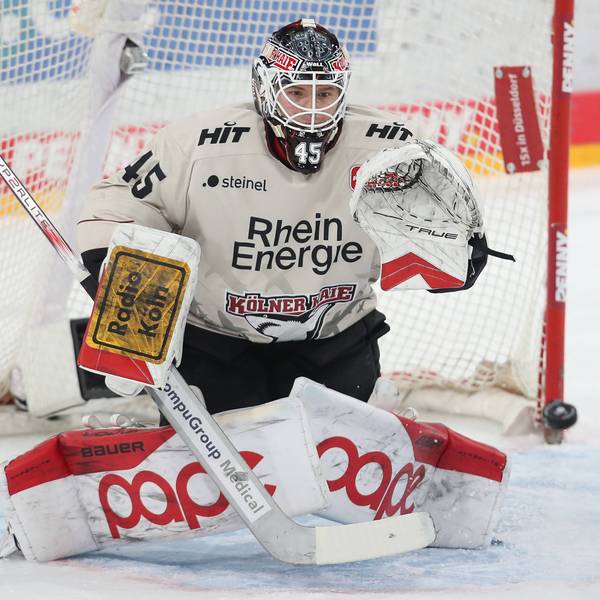 Haie-Keeper Tobias Ancicka Kölner zeigte auch in Mannheim seine starke Form.