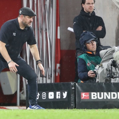 Steffen Baumgart zeigte auch gegen Mainz vollen Einsatz; auch seine Mannschaft präsentiert sich weiterhin willig.