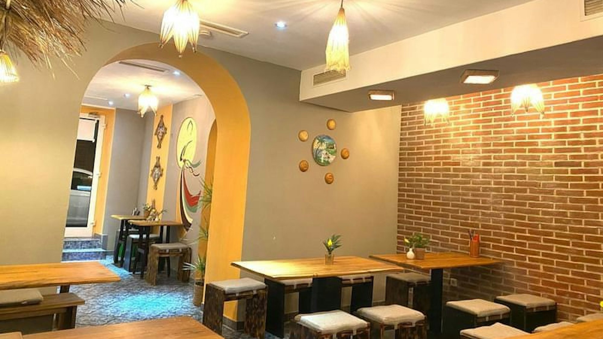Die Inneneinrichtung des Chandan-Restaurants.