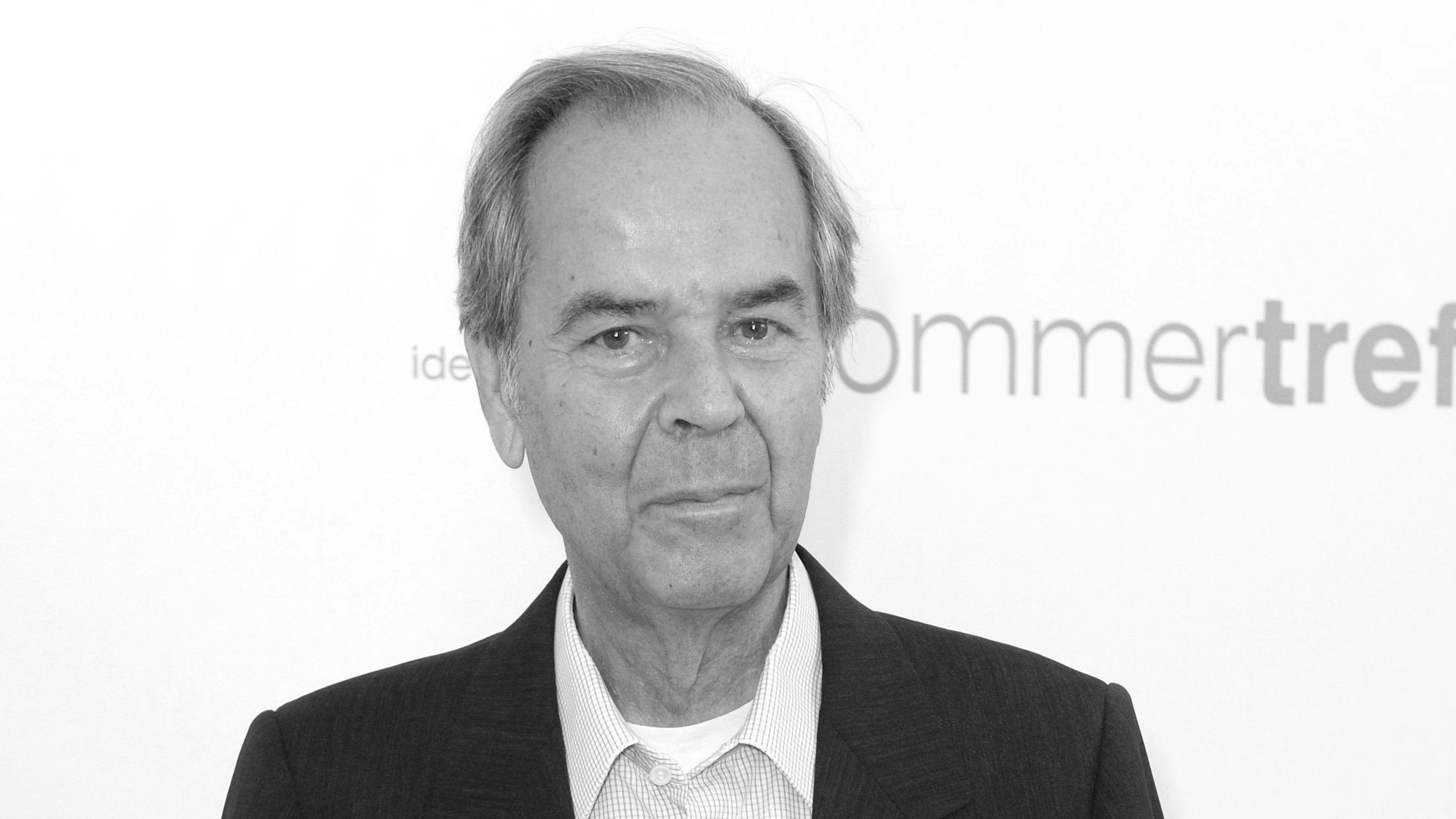 Schwarz-weiß-Aufnahme des ehemaligen ZDF Intendanten Dieter Stolte. (Archivbild)